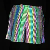 Summer Shorts Men 2025 Jogger Reflective Safety Trouser Snakeskin Print Drawstring Elastic Waist Cycling Gym Shorts With Pockets 4