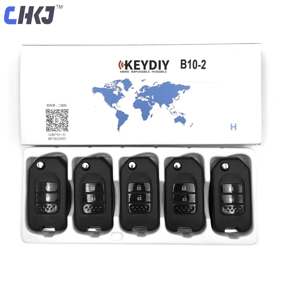 CHKJ 5 шт./лот KEYDIY KD B Series B10 2 кнопки для KD-X2 KD900 + URG200 программатор ключей пульт
