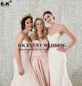 

2.8X2.8M Taffeta Embroidery Backdrops,Party Wedding Photo Booth Backdrop Decoration Panel Curtain Drapes