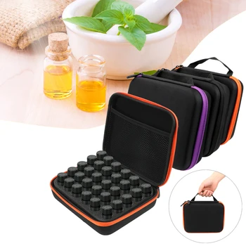 

Portable Travel Cosmetic Organizer Perfume Oil Box Nail Polish Storage Bag 30 Bottles 5ML Essential Oil Case Multifunction