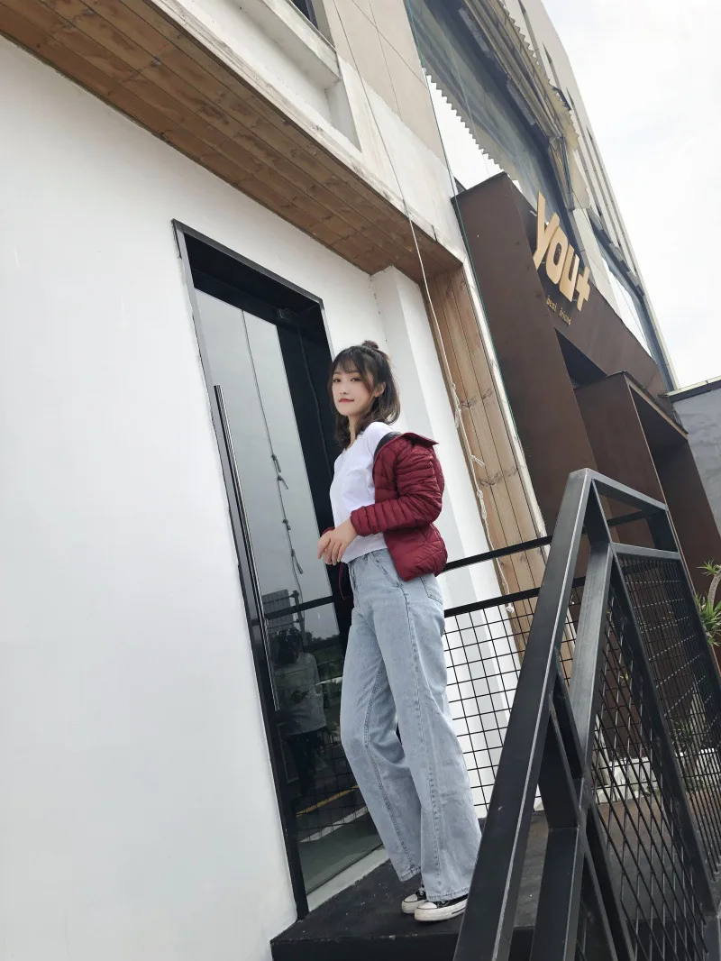 New Style Autumn And Winter Warm Slim Fit Slimming Stand Collar Double-sided Wear Thin down Jacket Women's Short Coat Rever