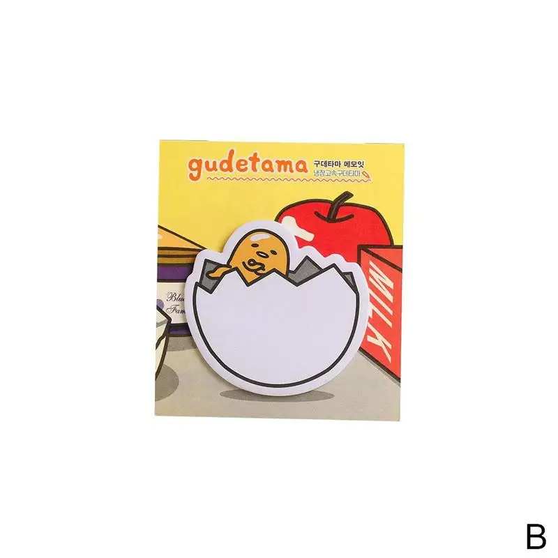 6 упак./лот Новое поступление Gudetama Lazy Egg мини Memo поставить Закладка для книги Pad Papelaria Примечания пост Escolar этикетки школьная K5T9