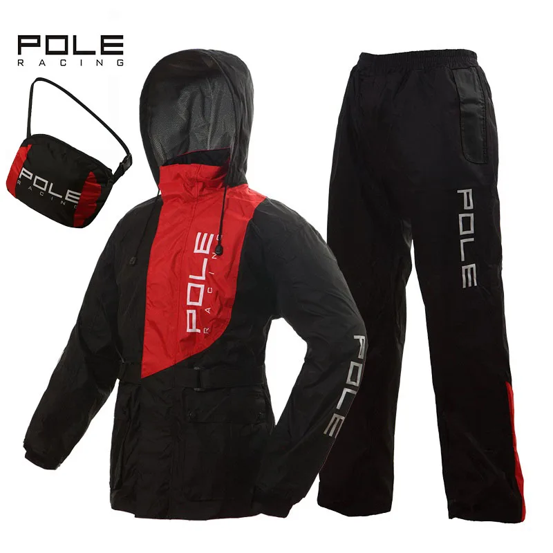 POLE high Motorcycle waterproof Raincoat for Motorcyclist Biker Rain Cove Motocross rainproof Motobike Slicker Scooter Rainwear