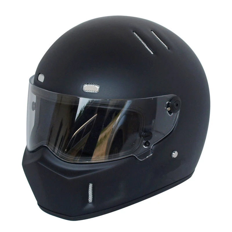 Casco de cara abierta, casco retro, medio casco de motocross, unisex, para  adultos, casco de protección integral para scooter, ATV, Jet, casco