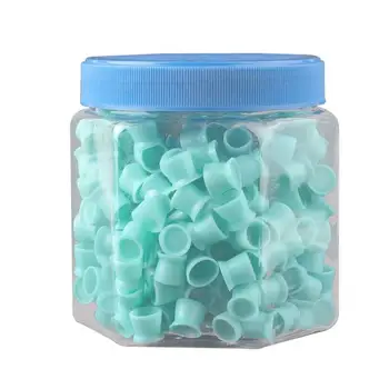 

300 Pcs Disposable Color Silicone Color Cup with Base Silicone Color Cup Tattoo Equipment (Blue/Random Package)