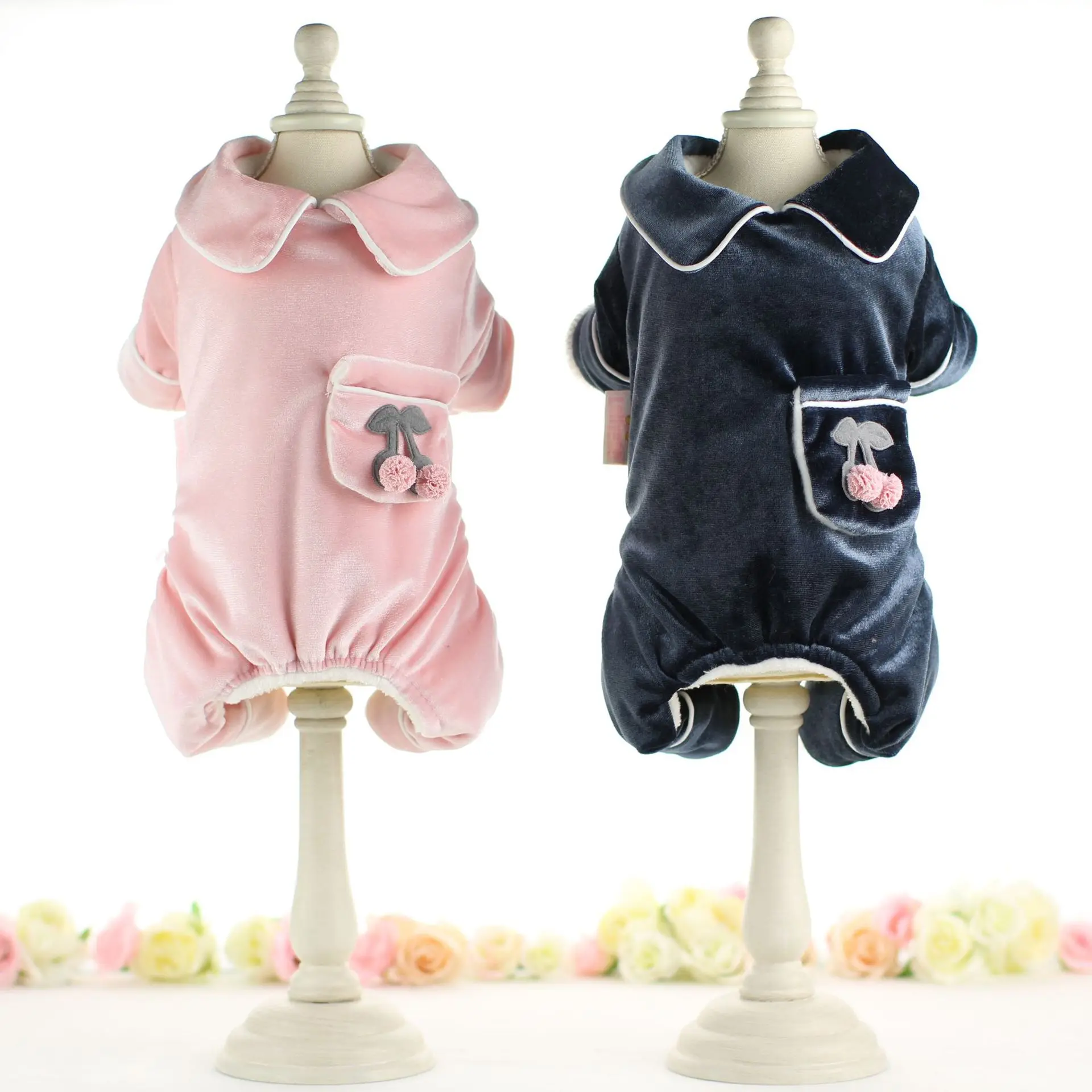 

Pet Dog warm Coat Jacket Cat Puppy Hoody Winter clothes Pet Dog Pajamas 2 colour