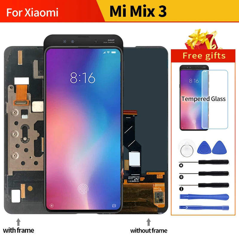 

Original Amoled For Xiaomi Mi Mix3 LCD Display Touch Screen Digitizer Assembly Mix3 Replacement Mi Mix3 lcd PANTALLA