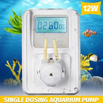 

12V Electric Silent Peristaltic Metering Pump Aquarium Single Dosing Pump With LCD Protection Screen For Aquatic Fish Plant Tank