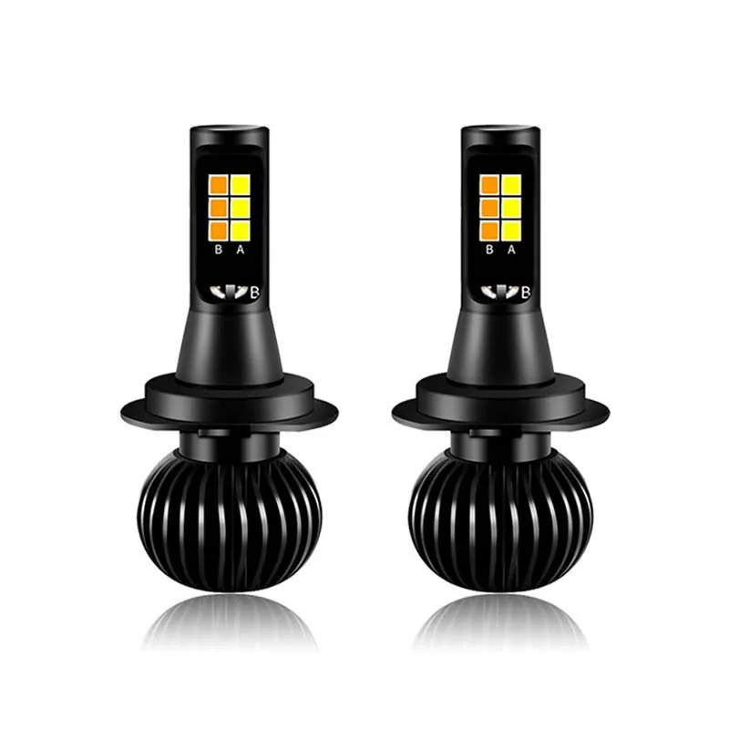 2 шт. Автомобильные светодиодные лампы H3 H1 светодиодный H8 H11 LED 9005 HB3 9006 HB4