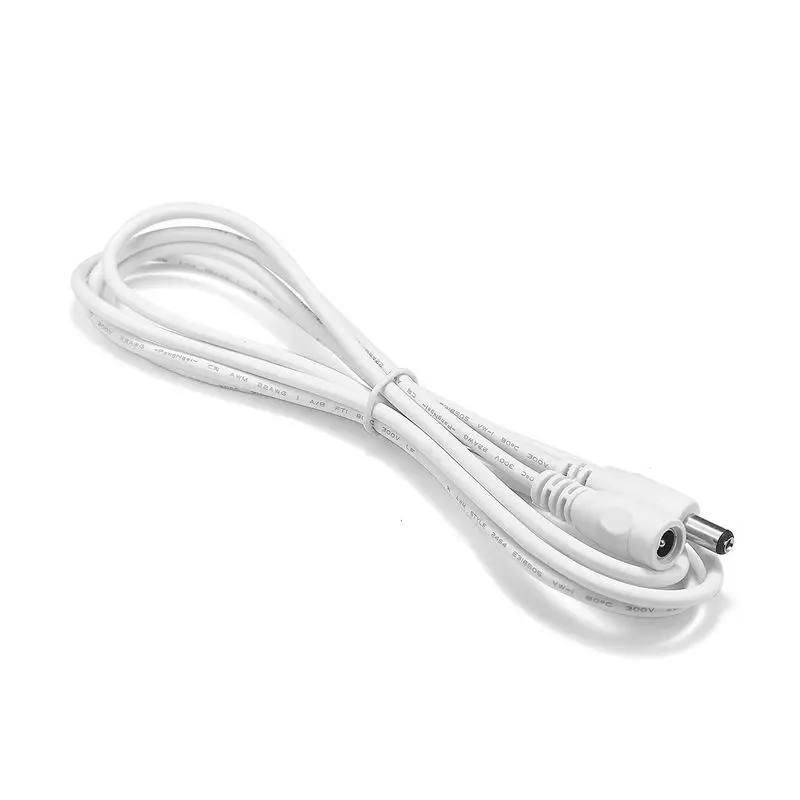 

100pcs 5.5 x 2.1mm 12V 3A DC Jack Power Extension Cable Wires 1m 0.5m 1.5m 2m 2.5m 3m 5m 10m Wire For CCTV LED Strip Car Charger