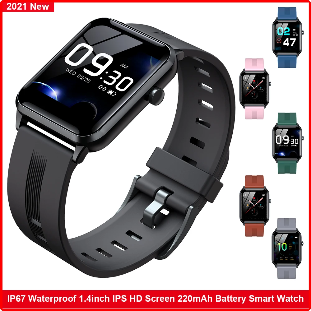 

умные часы Men Heart Rate Blood Pressure Health Monitor 1.4inch Fitness Tracker Smart Watch Clock Reloj Hombre For Apple Xiaomi