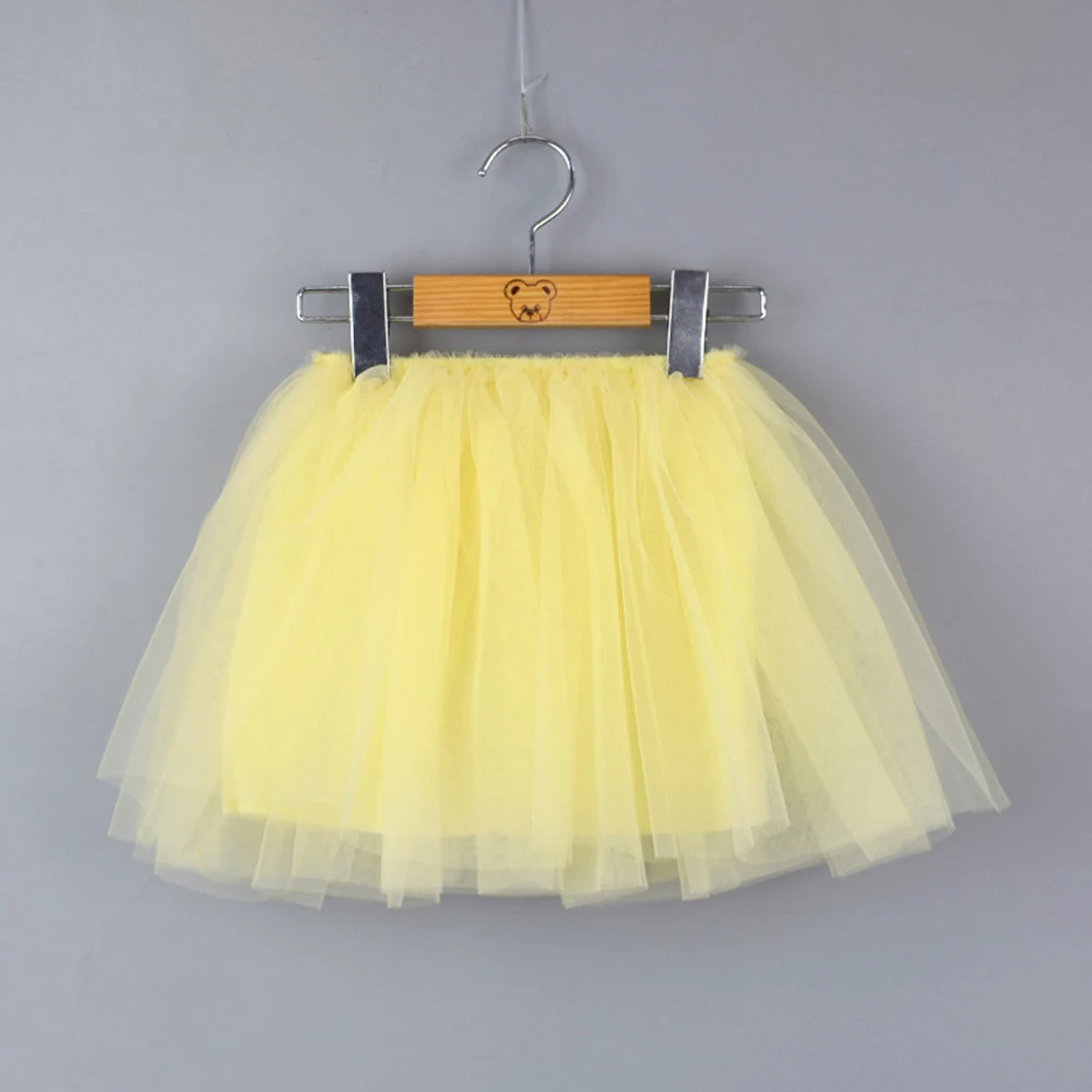 36 Colors Girls Skirts Pink Red White Princess Lovely Tutu Skirt 1-8Y Kids Summer Skirt Children Candy Color Short Girls Skirt