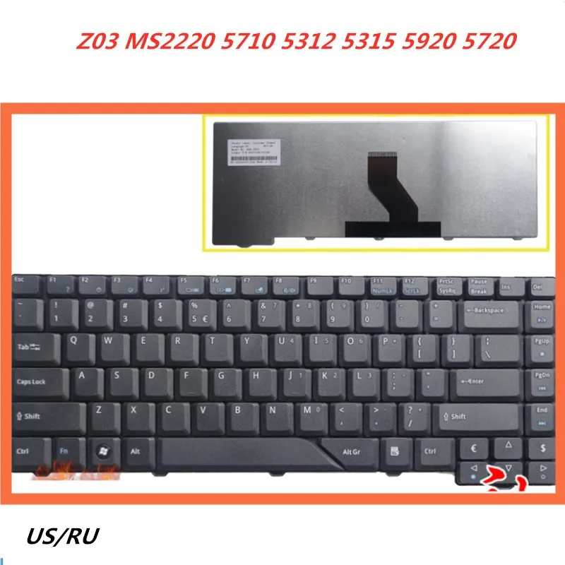 Laptop English Russian Keyboard For ACER Z03 MS2220 5710 5312 5315 5920 5720 Notebook Replacement layout | Компьютеры и офис