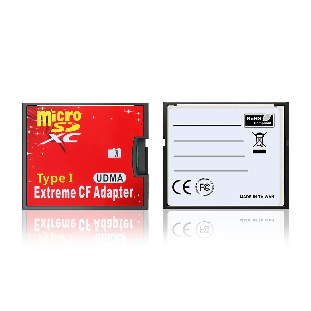 Rocketek Micro SD TF для CF/SD карт памяти конвертер адаптер MicroSD SDHC Compact Flash Type I|Картридеры| |