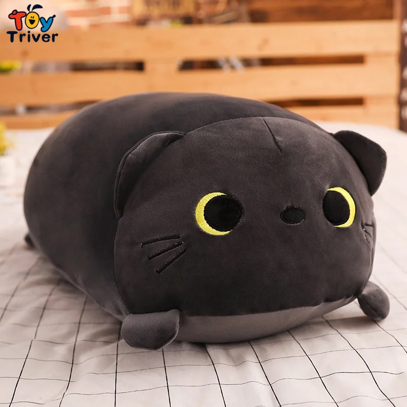 Kawaii кошка Шиба ину хомяк Пингвин собака цилиндрическая плюшевая игрушка трайвер подушка дети девочка подарок на день рождения