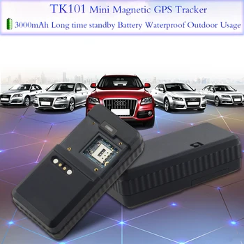 

Portable Magnetic Mini GPS Tracking Devi Real Time Locator TK101 GPS Tracker Device Long Battery Life Waterproof FREE Web & APP