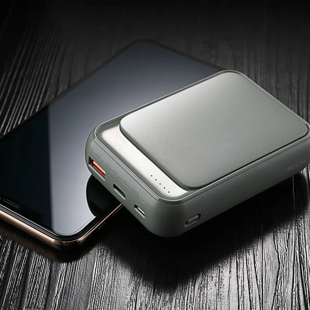 P65 type C power Bank 10000mah внешний мини-аккумулятор светодиодный Displa USB быстрая зарядка power bank