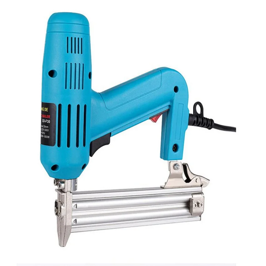 Promotion sale of 1set home using speed adjustable impact force electric nail gun the fastest U/T type dual-purpose nails | Инструменты