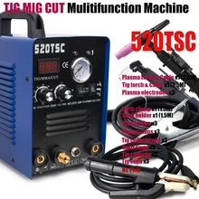 Plasmargon 3 in 1 Multi-Function 520TSC 50A Air Inverter Plasma Cutter 200A TIG/MMA Welder Machine 110V/220V 3in1 multi function plasma cutter mma tig welder digital display arc welding machine 220v 180a