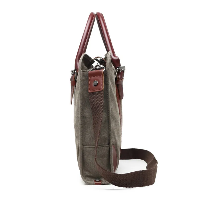 Messenger Laptop Bag Briefcase Bag 15.6 Inch Laptop Messenger Bag Business Office Computer Briefcase For Men Vintage