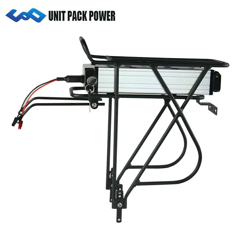 Battery With Rack Задняя стойка для электровелосипеда, батарея 52 в 21ач для электровелосипеда samsung, литий-ионные батареи для 52 вольт Bafang 1000 Вт BBSHD 750 Вт BBS03 - Цвет: Battery With Rack
