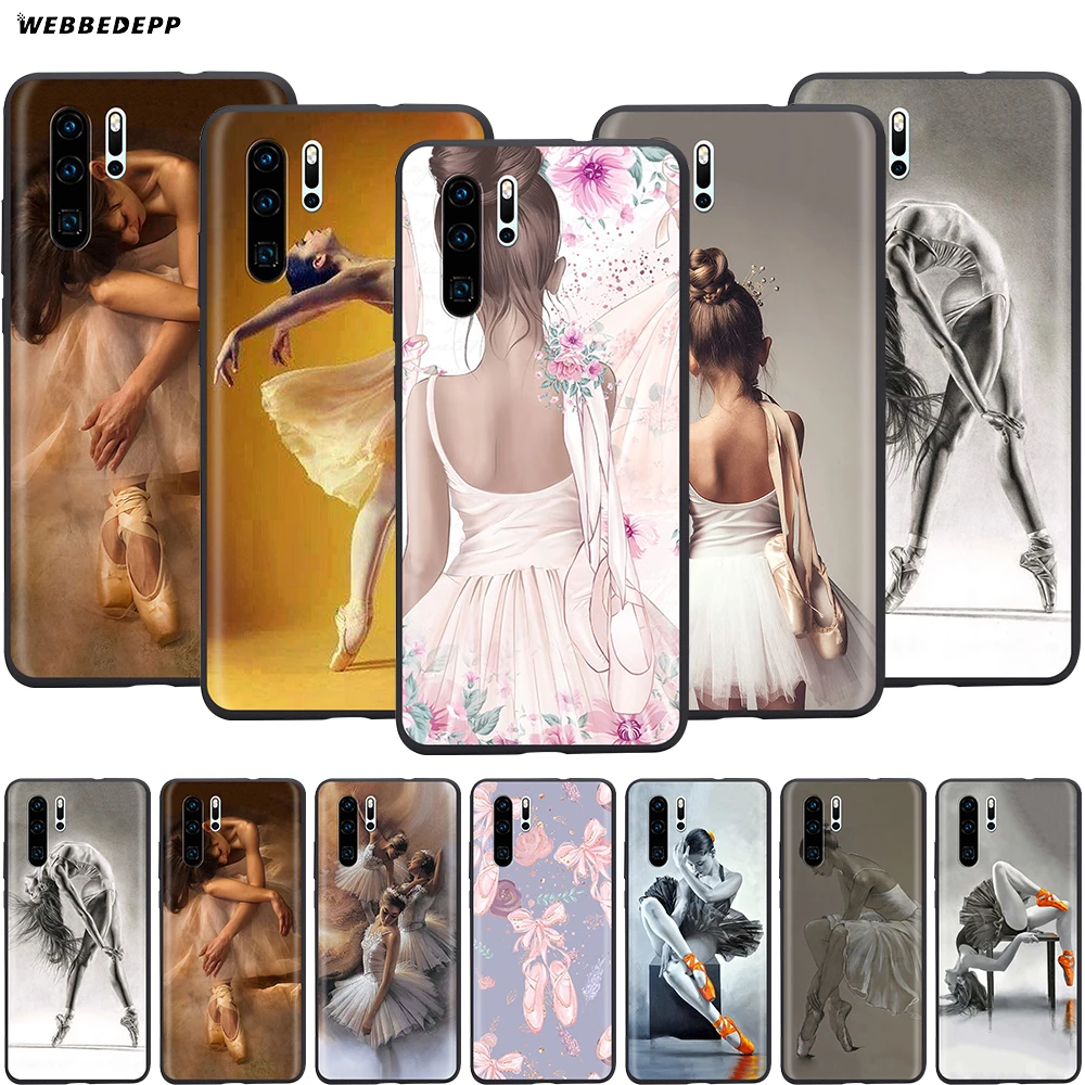 Webbedepp чехол для танцевальной балерины Huawei Honor 6A 7A 7C 7X 8 8X 8C 9 9X 10 20 Lite Pro Note View |