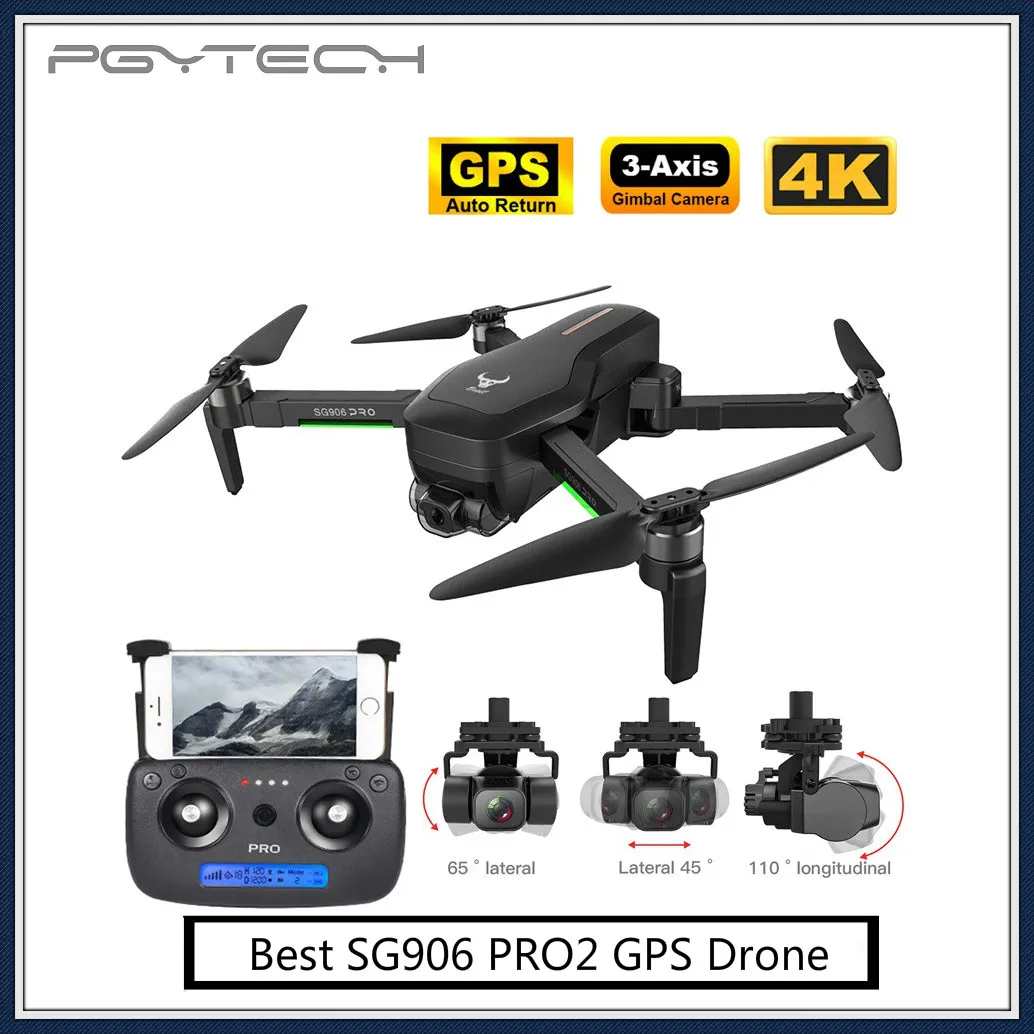 US $160.54 Best Sg906 Pro2 Gps Drone With 5g Wifi Fpv 4k 3Axis Gimbal 16mp Dual Camera Profesional Brushless Rc Quadcopter Dron Helicopter