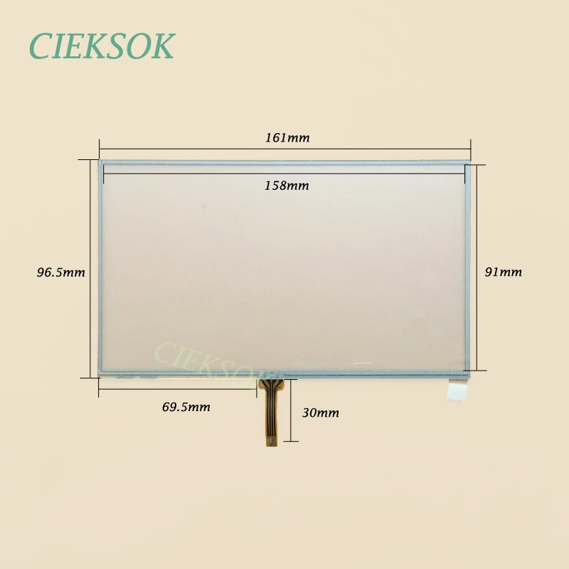 GPS 네비게이터용 7.0 인치 터치 4 와이어 필기 화면, M7048A 07028, 1..