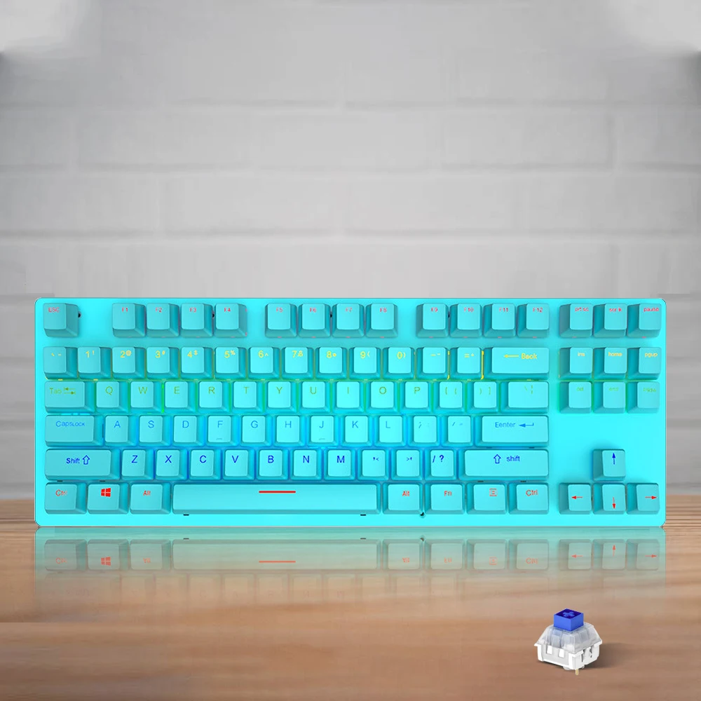 

Gaming Mechanical Keyboard Game Anti-ghosting Blue Switch Backlit USB Wired Keyboard For pro Gamer Computer Desktop