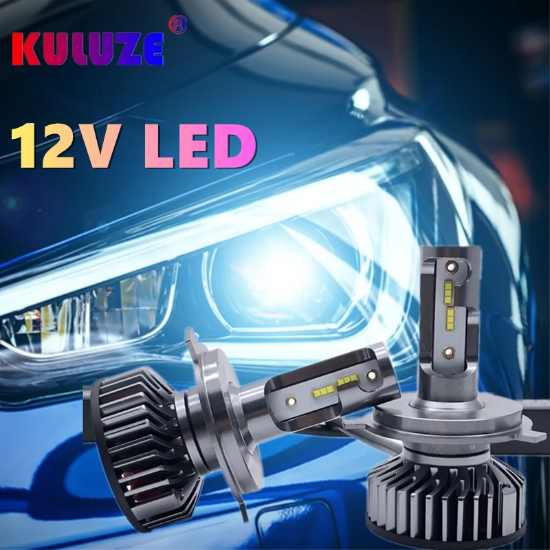 Автомобильные фары KULUZE Canbus H4 H7 LED 6000K 9012 H1 H3 H8 H9 H11 9005 9006 HB3 HB4 H10 H16 H27 880 881 светодиодный