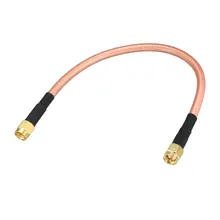 Uxcell Низкая потеря радиочастотный коаксиальный кабель Соединительный коаксиальный провод RG-142 SMA мужской SMA Мужской