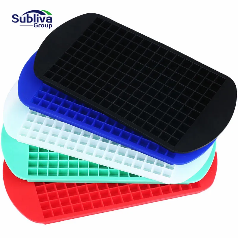 Food Grade 160 Cavity Silicone Bar Ice Cube Tray Mini Ice Cubes Small