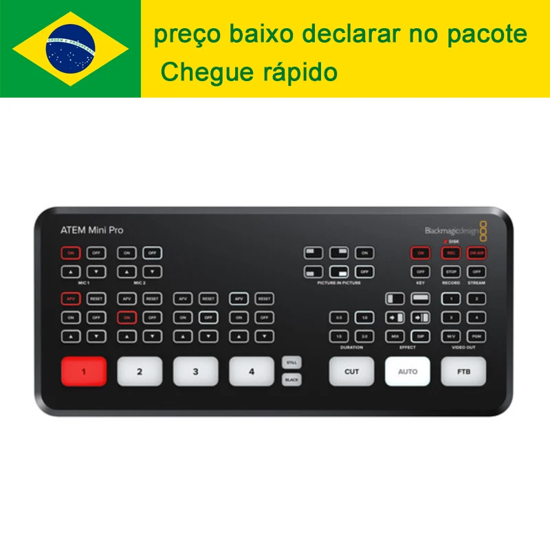 Blackmagic Design Atem Mini Switcher Atem Mini Pro Hdmi compatible Live Stream Switcher Multi view And Recording New Features Photo Studio Kits AliExpress