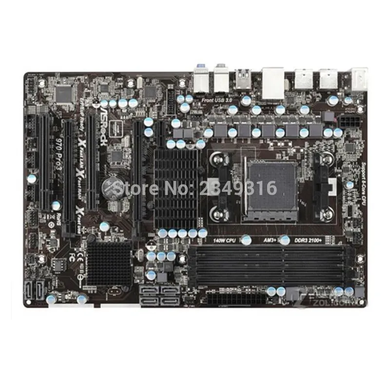 Для ASRock 970 Pro3 R2.0 оригинальный рабочий стол для AMD материнская плата Socket AM3 + DDR3 SATA3