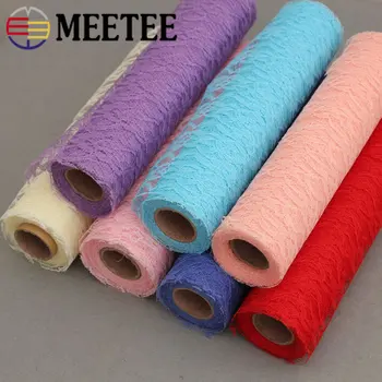 

Meetee 5pcs(1pcs=9yards) 30cm Lace Roll DIY Handmade Home Underwear Wedding Dress Laces Fabric Table Chair Decor Sewing Material
