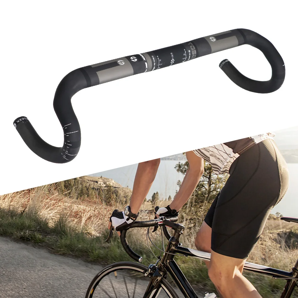 

400/420/440mm Carbon Road Handlebar Bike Bent Bar Road Bicycle Handlebar 31.8mm Road Bike Parts