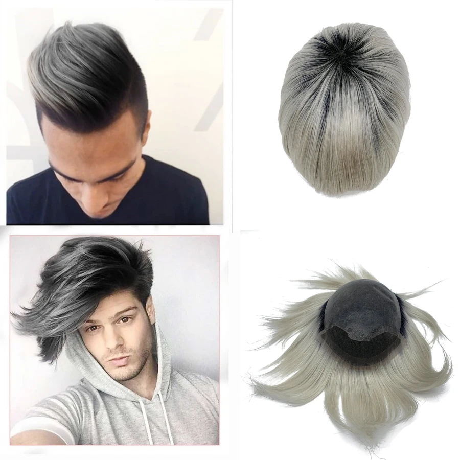 

Popular customized color toupee T color hair prosthesis could make any base