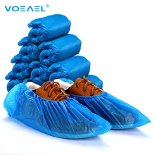 A sapata descartável antiderrapante cobre overshoes impermeáveis dustproof a capa reusável da bota dispensa para casa, chuvoso, fábrica protetora