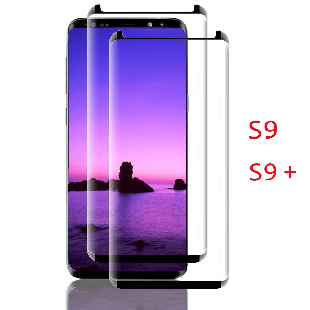 Закаленное стекло для защиты экрана Samsung Galaxy S9 Plus / + plus SM G965 G965F Note 9 полное покрытие