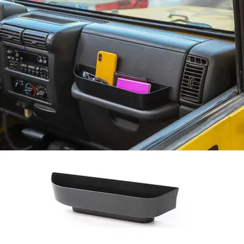 

Car Passenger Handle Storage Box,Passenger Storage Tray Organizer Grab Handle Storage Box for Jeep Wrangler TJ 1996-2007