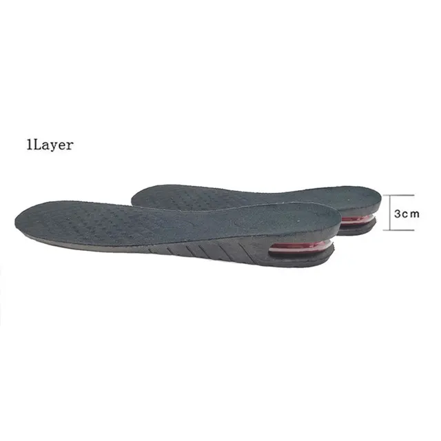 3-9cm Height Increase Insole With Air Cushion Height Lift Taller Support Absorbant Foot Pad Adjustable Cut Shoe Heel Insert Full pad Height 3cm