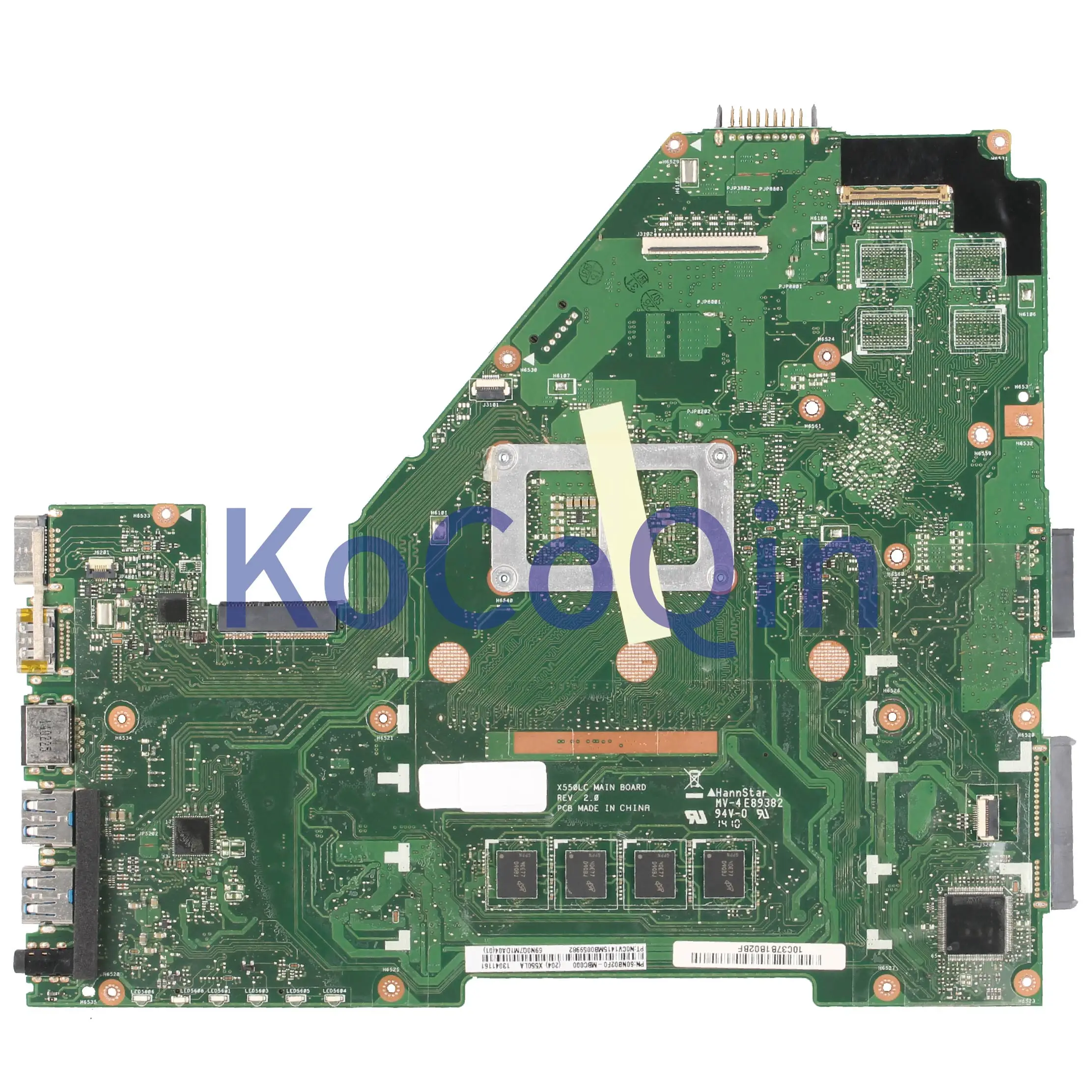 Placa-mãe do Portátil para Asus Kocoqin Mainboard Rev: I3-4010u Sr16q X550lc 2.0 - Imagem 2