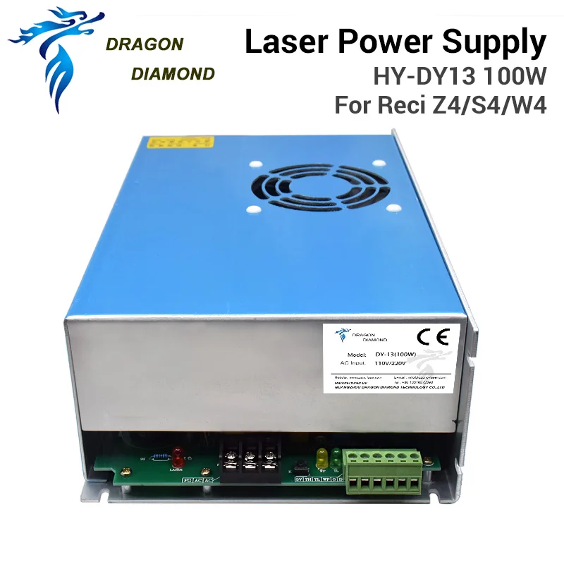 DRAGON DIAMOND DY13 100 Вт Co2 лазерный источник питания для RECI W2 лазерная трубка машина
