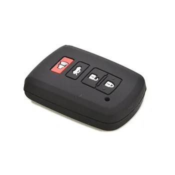 

2019 New Silicone Case Cover For Toyota Camry RAV4 Avalon Remote Smart Key 4 Button black