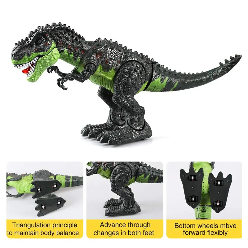 Remote Control Dinosaur 48CM Large Dinosaur Model  Walking Movement With Glowing Eyes Tyrannosaurus Rex  Animal toys For Kids 4
