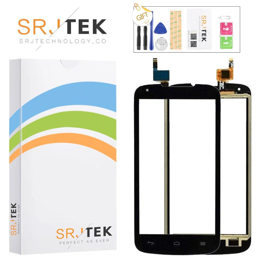 SRJTEK Front Glass 5.0 INCH For Huawei Ascend Y520 Digitizer Panel Touchscreen Lens Sensor with Logo Replace Parts | Компьютеры и офис