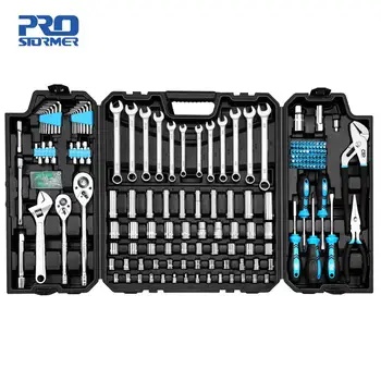 

228pcs Tool Set Socket Wrench Tools Auto Repair Mixed Combination Toolbox Package Hand Kit Plastic by PROSTORMER