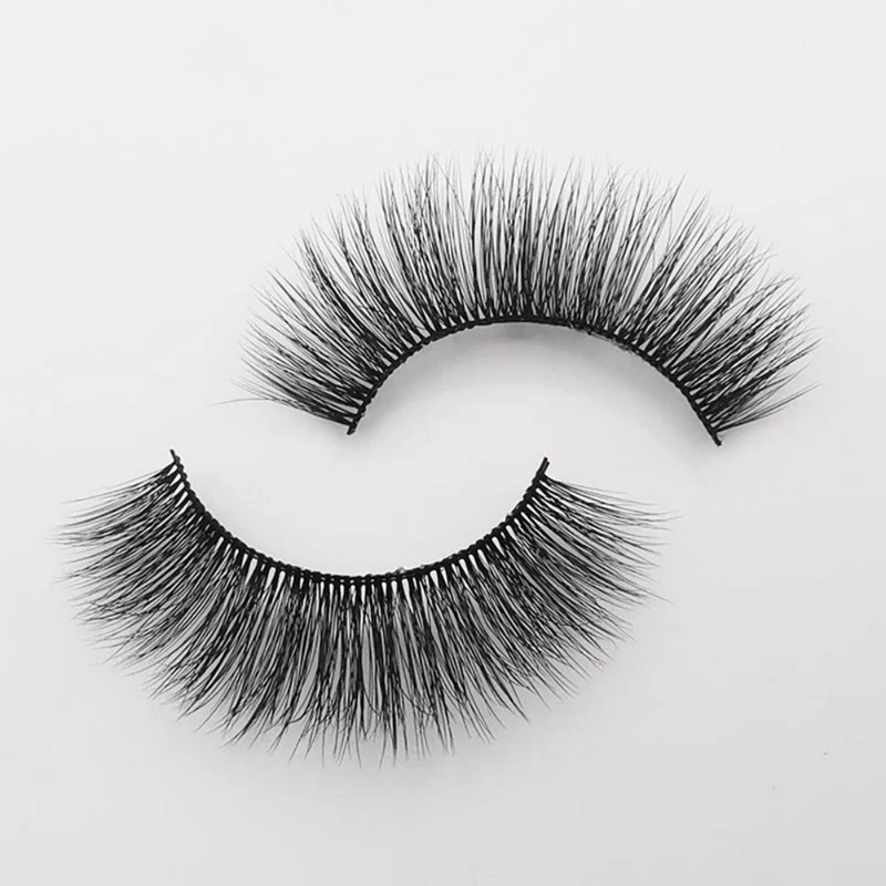 Natural Thick False Eyelashes Long-lasting Luxury Natural Dense Curling Slender 3d Fake Eye Lashes.w