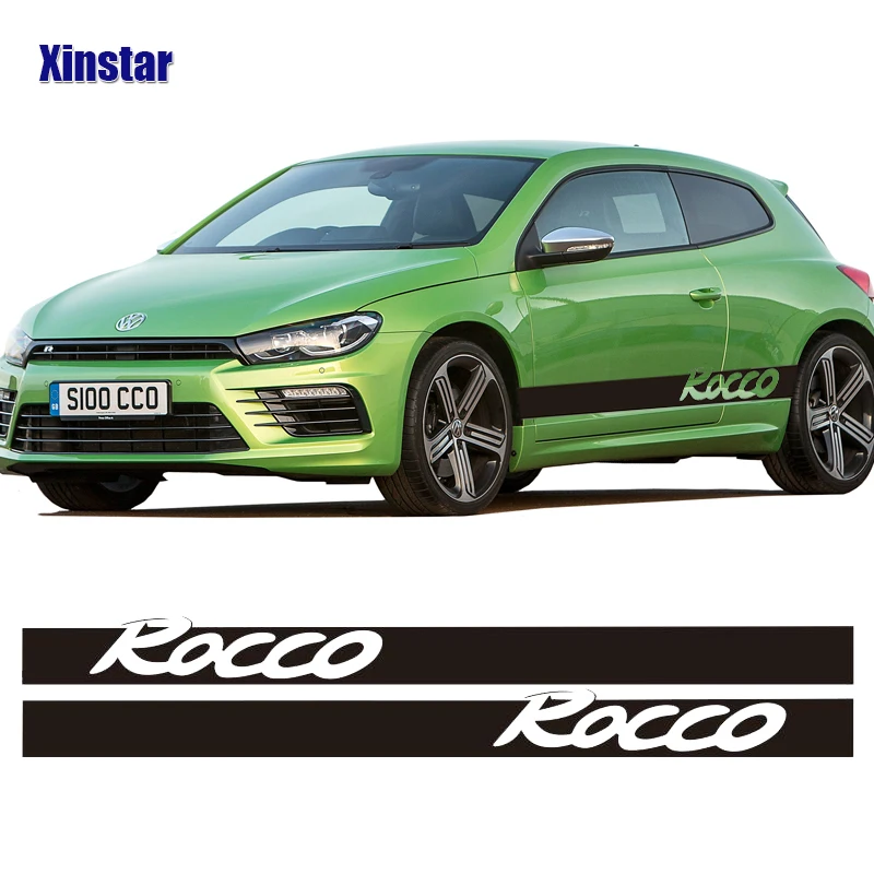 2 шт./лот Rocco наклейка на боковой кузов автомобиля для VK Volkswagen GTI SCIROCCO|Наклейки