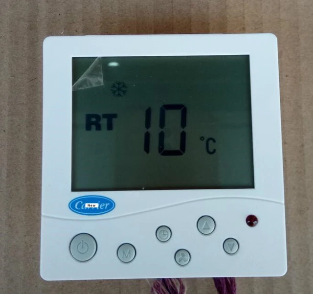 Carrier ventilation fan coil lcd thermostat new version tms910sa switch  temperature controller air conditioning panel tms910a - AliExpress